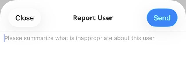 Does reporting a user do anything